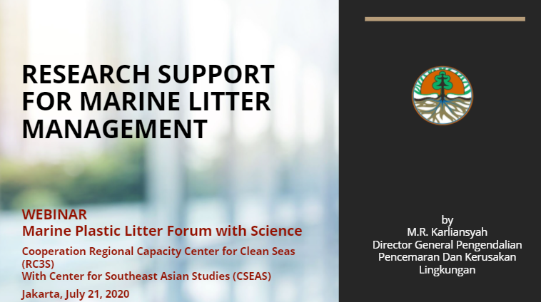 Expert Meeting on Science-Based Solutions to Marine Plastic Pollution