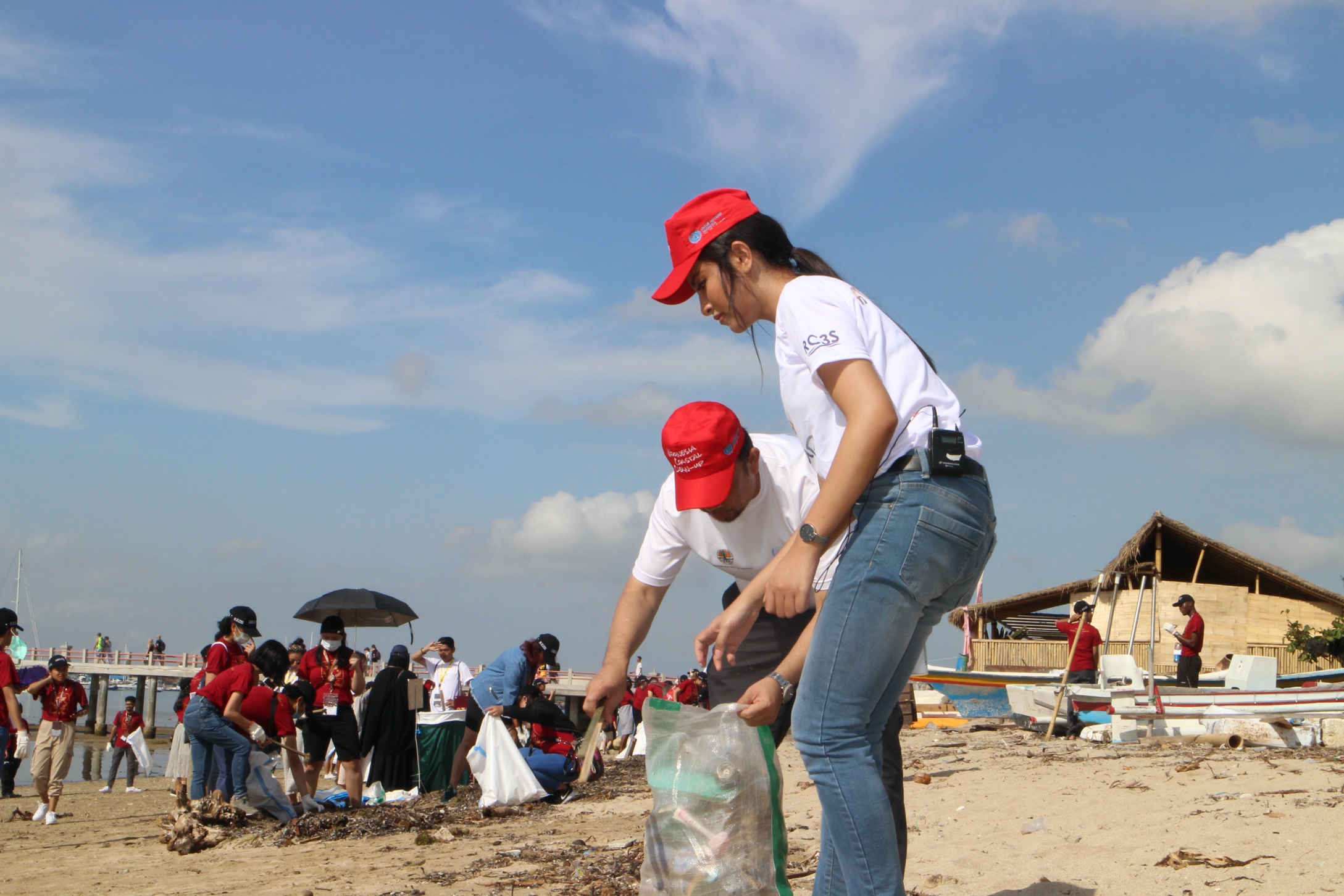 Beach Clean-up at the Asia World Model United Nations (MUN) in collaboration with UN Information Center