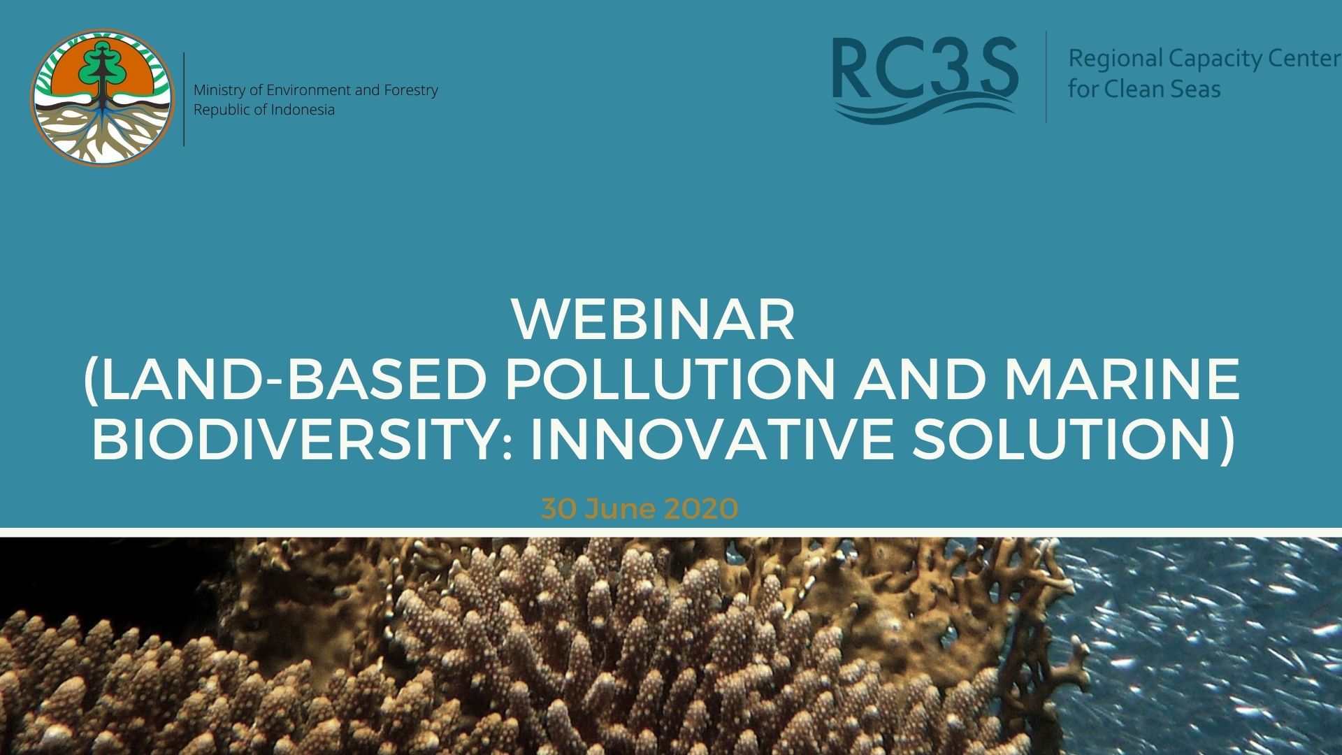 Webinar (Land-Based Pollution and Marine Biodiversity : Innovative Solution)