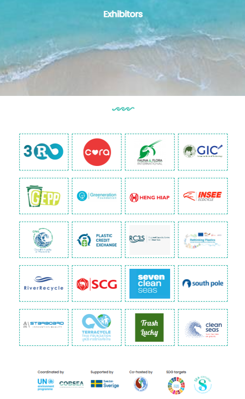 Exhibitions at the SEA of Solutions Partnership Week for Marine Plastic Pollution Prevention 2020